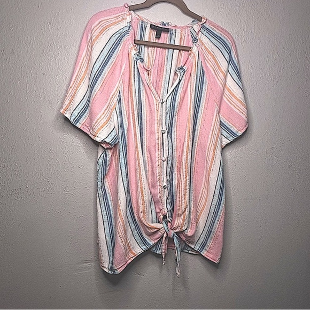 COPY - Lane Bryant Striped, Sleeveless Top Sz. 20